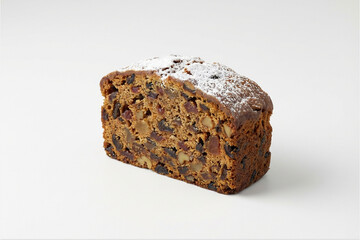 Traditional Christmas Plum Cake with Dried Fruits and Nuts