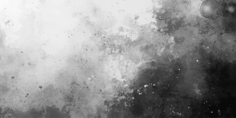 Old dark grunge wall background with rough gray texture and light mist pattern