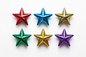 Festive Christmas Decorations Collection on White