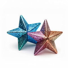 christmas star on white background