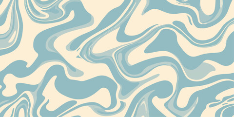 Blue seamless abstract vector wave pattern for textile fabric texture design illustration wallpaper backdrop