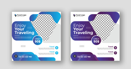 Travel Agency Social Media Post Template