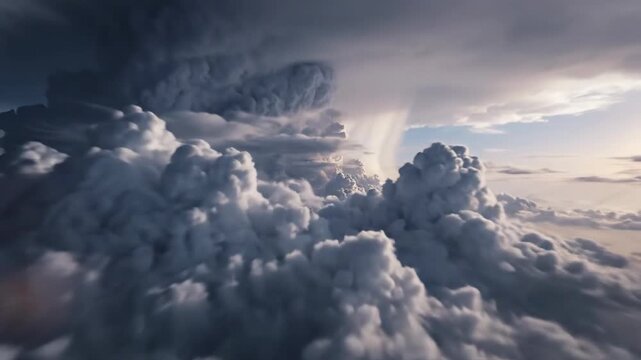 Epic Cloudscape Dramatic Sky, Cumulus Clouds, Atmospheric Weather