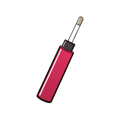 vector clip art lip gloss on white background for web and graphic design