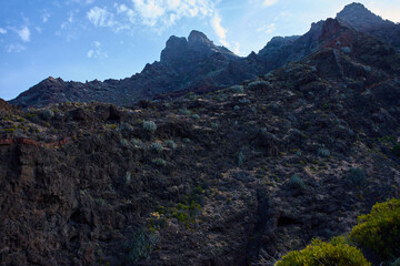 Obraz premium Volcanic peaks in Anaga mountains Tenerife