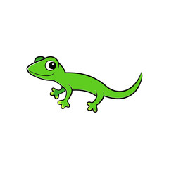 vector clip art lizard on white background for web and graphic design
