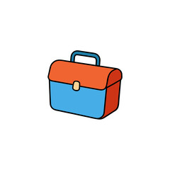 vector clip art lunchbox on white background for web and graphic design