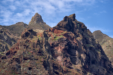 Volcanic peaks in Anaga mountains Tenerife
