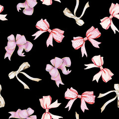 watercolor seamless pattern with colorful leaves. beautiful botanical print.