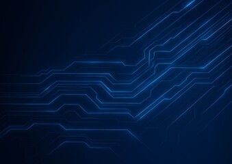 Futuristic Tech Lines Abstract Background