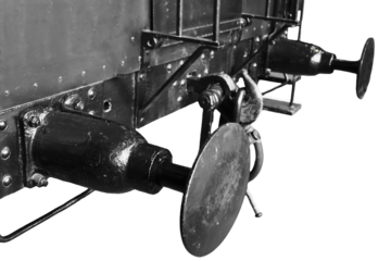 A classic black and white photograph of an old train locomotive, suitable for use in historical or nostalgic contexts