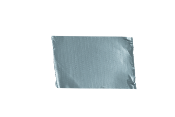 Square piece of duct tape isolated on transparent background
