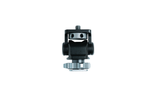 Camera hot shoe adapter with ball head mount
