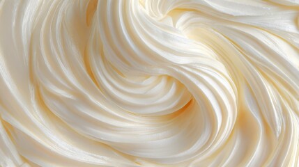 Vanilla yogurt swirl close-up texture. Food background