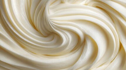 Vanilla yogurt swirl close-up texture. Food background