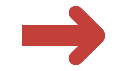 A simple graphic showing a red arrow pointing to the right on a plain white background illustration