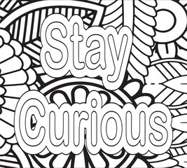 Inspirational Floral Line Art for Adults & Teens