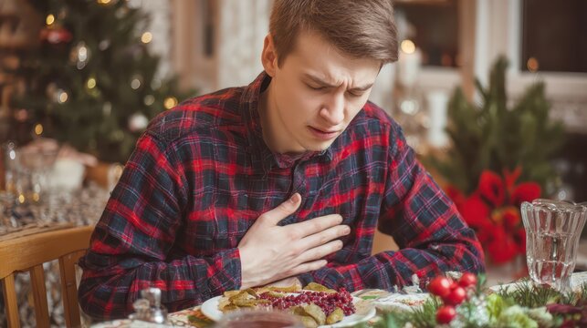 Feeling unwell during New Year holiday dinner