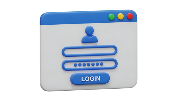 Secure login interface for modern app, website, and digital platform, illustrating secure access with user profile and password entry for seamless integration