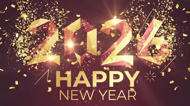 Happy New Year 2026, Luxury Animated Vector & Sparkling Celebration, Happy New Year 2026, 2026 New Year animation, luxury New Year vector, sparkling numbers 2026, animated typography, ai video generat