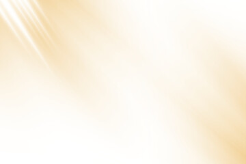 Abstract soft light rays background with warm beige gradient effect isolated on transparent background