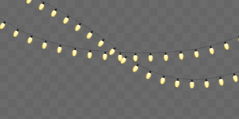 Golden Garland Loops Around Festive Corner &ndash; Elegant Holiday Lighting for Celebration Decor