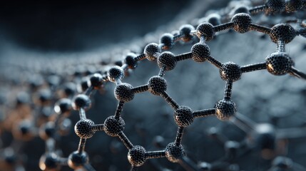 Molecular structure nanotechnology abstract background science