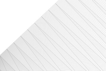 Abstract modern architecture, 3D rendering