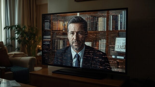 Deepfake scam exposed a shocking event analyzing digital deception in modern technology home environment close-up perspective