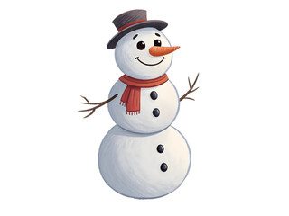 Whimsical Cartoon Santa Claus Illustration – Red Suit, Gift Sack & Jolly Expression for Christmas Decor