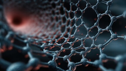 Abstract scientific nanotechnology molecular structure
