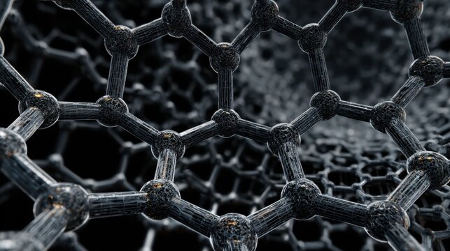 Microscopic molecular structure abstract science background
