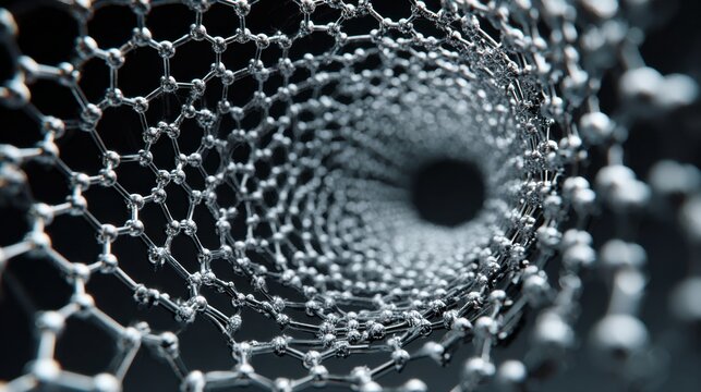 Nanotechnology molecular structure tunnel science abstract - Powered by Adobe