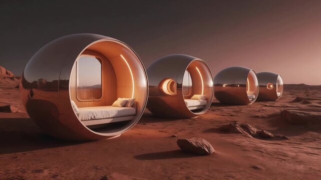 Exploring futuristic habitat designs on Mars for sustainable living and space colonization