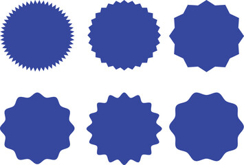 Starburst & Sunburst Badge Set – Vector Sticker Shapes