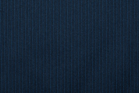 High-Resolution Dark Blue Pinstripe Fabric