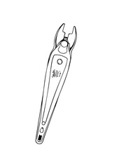 fishing hook isolated on white