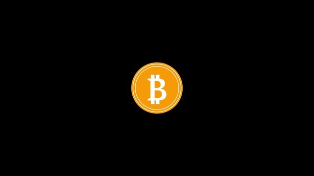 bitcoin icon animation.Blockchain Bitcoin Icon Symbol. bitcoin money coin. Coin Bit coin icon. Cryptocurrency. Bitcoin symbol. Money, payment,