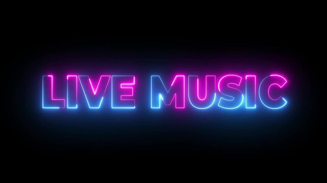 Live music tonight neon sign mounted on brick wall.