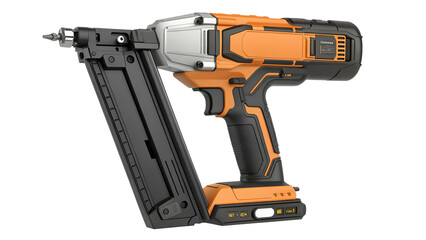 Powerful cordless nail gun for construction projects, delivering precision and efficiency for carpenters and contractors, ready for building and renovation tasks