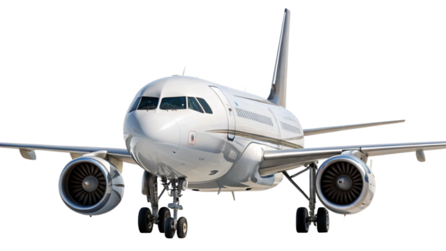 Luxury private jet ready for takeoff, offering premium travel and ultimate comfort for discerning passengers, ideal for high-end lifestyle advertising