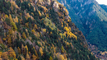 mountain landscape with blue sky