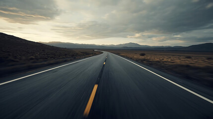 Open highway beckons adventure and freedom seekers