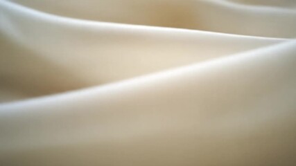 Soft ivory silk folds ripple under gentle light, creating smooth, tactile, luminous drapery textures - Powered by Adobe