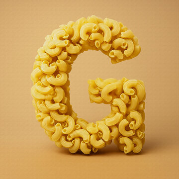 3D rendering pasta lether g oil painting style illusration 
