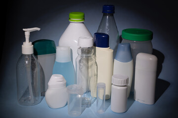 Bouteilles de plastique, intérieur, horizontal