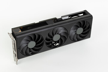 2,5 slot graphics card for creators and gamers for desktop PC, on white background
