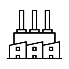 Factory Icon Symbol Outline