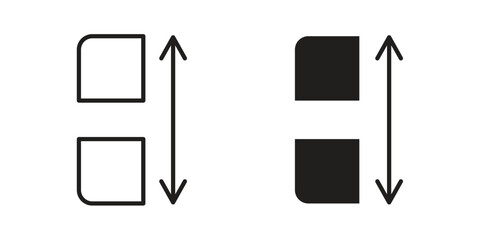 Apps sort icon or logo pack. Vector Illustration Outline and flat