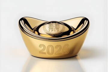 Golden coin currency symbol on a glass jar of cash and wealth